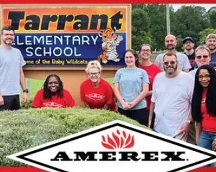 Amerex volunteers brighten Tarrant Elementary